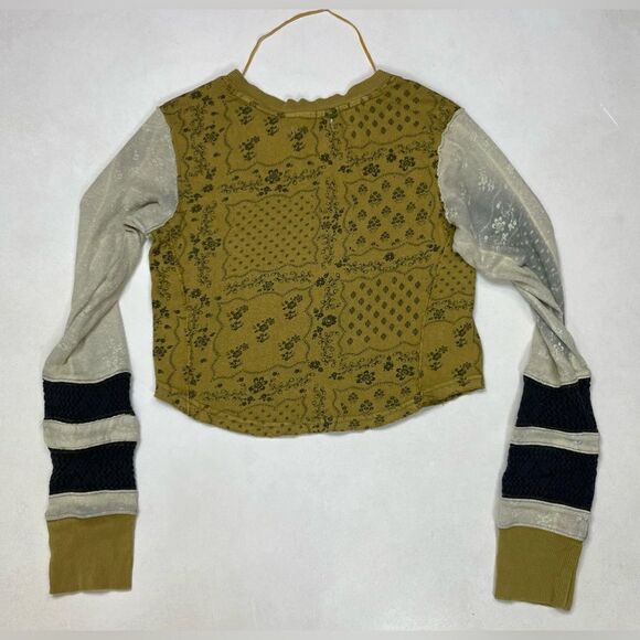Free People We The Free Outlaw Printed Boho Top Women XS Multicolor NWT - Picture 3 of 6